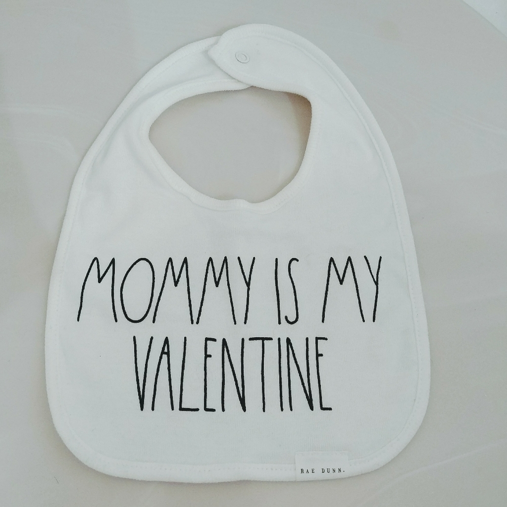 Rae Dunn Mommy is my Valentine Baby Bib